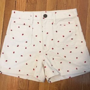 Madewell Strawberry Shorts